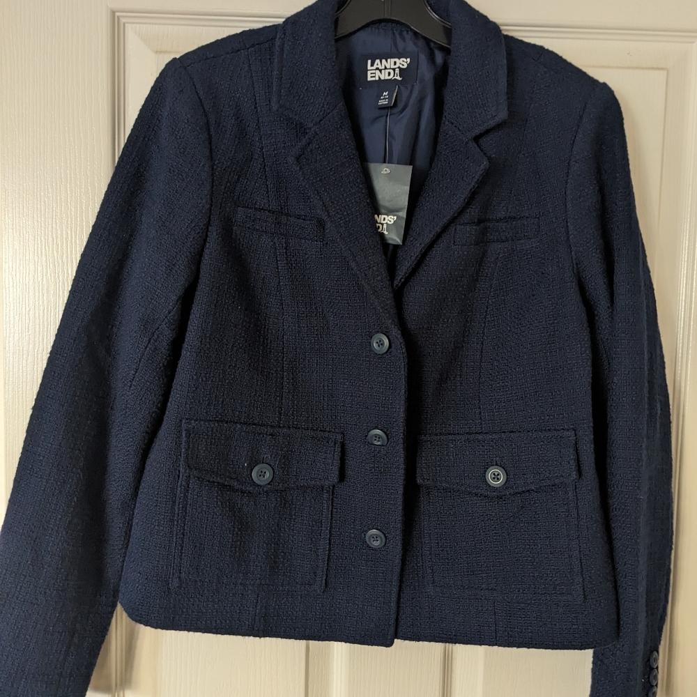 Lands' End Women's Dark Blue Blazer
